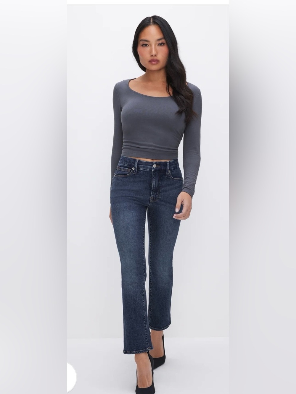 Good American Good Petite Straight Jeans Size 6